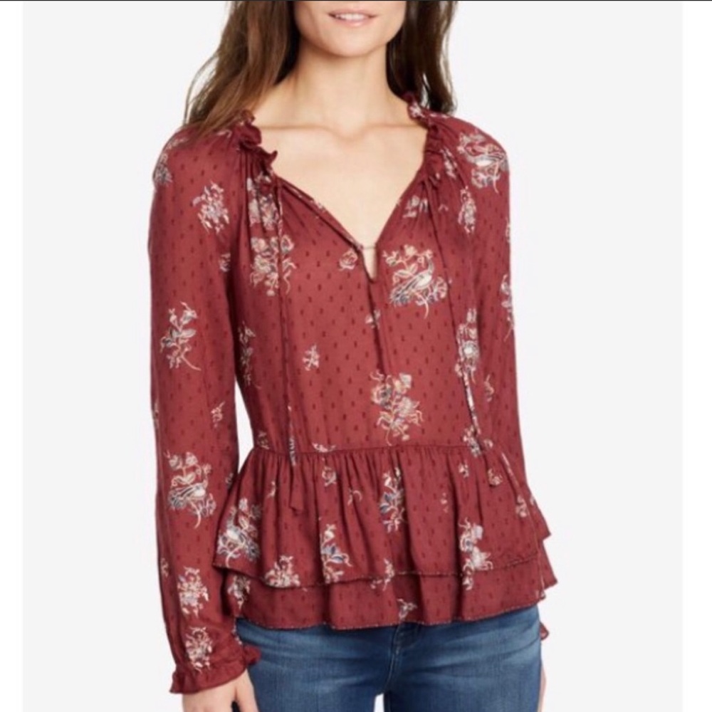 William Rast, Aimee Peplum blouse NWT